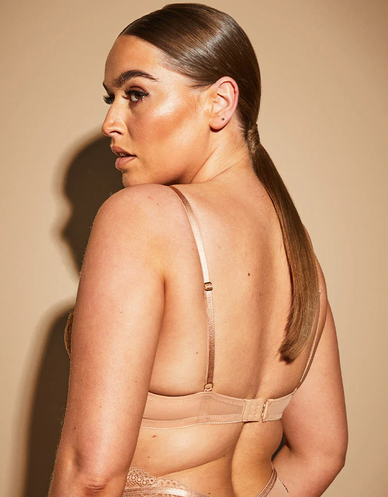 Ann Summers Sexy Lace Planet Padded Plunge Bra Latte - Image 5