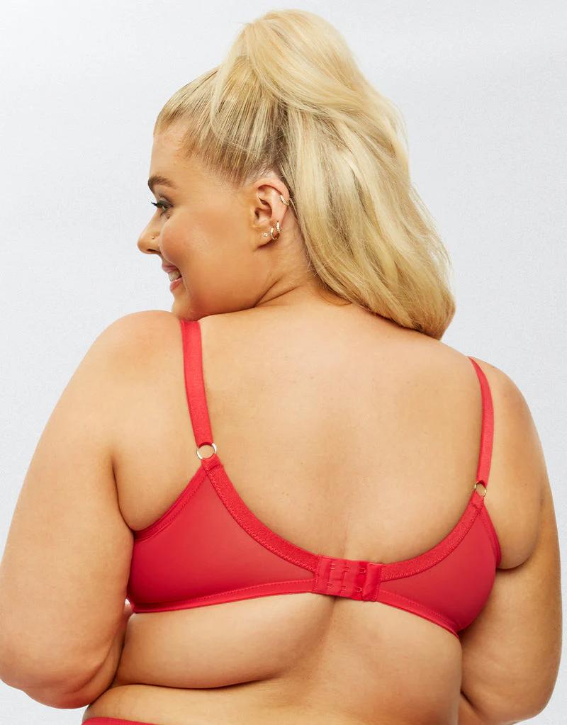 Ann Summers Sexy Lace Planet Plunge Bra Red - Image 5