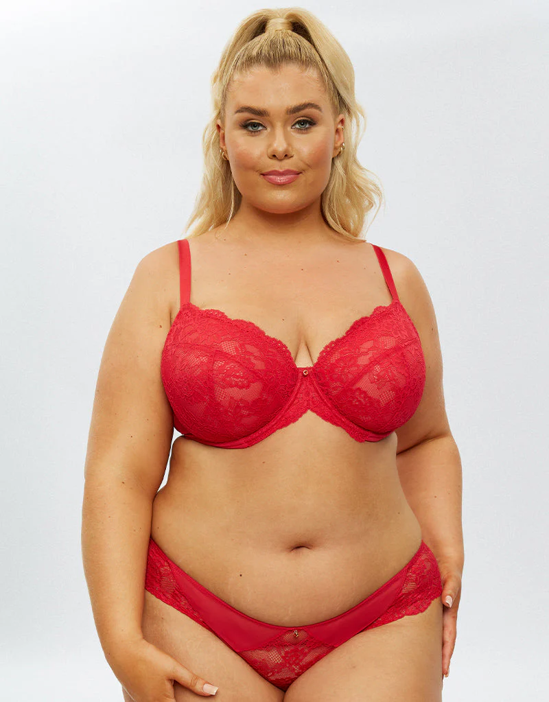 Ann Summers Sexy Lace Planet Plunge Bra Red - Image 7