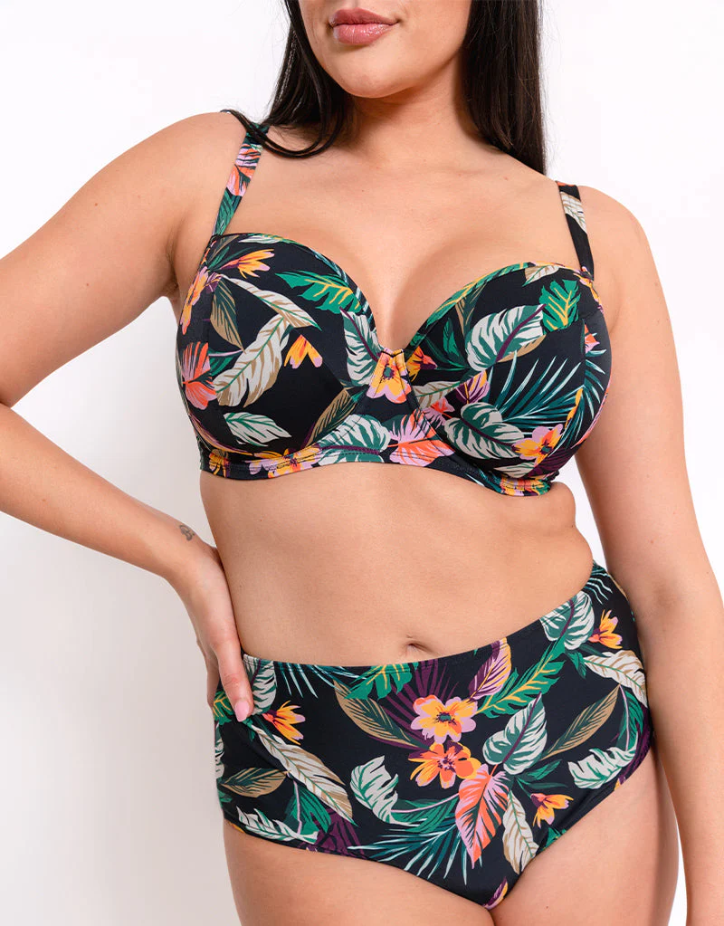 Curvy Kate Cuba Libre Padded Balcony Bikini Multiway Top Print Mix - Image 7