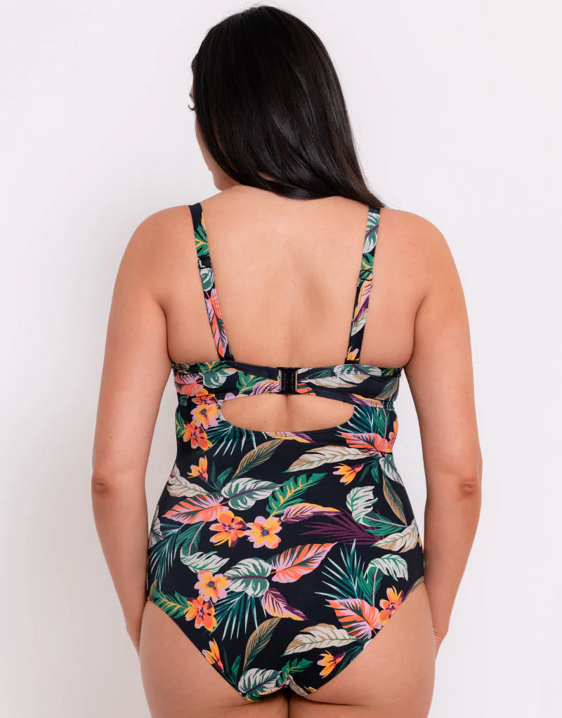 Curvy Kate Cuba Libre Padded Plunge Swimsuit Print Mix - Image 6