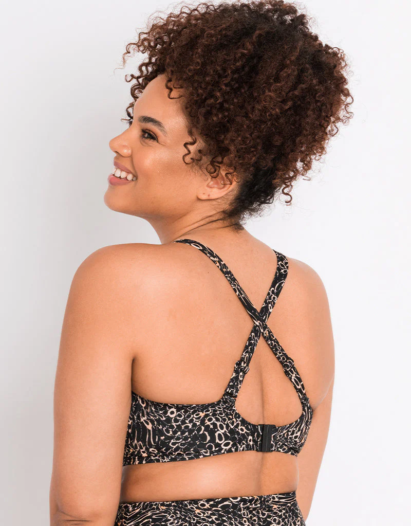 Curvy Kate Eclipso Padded Balcony Bikini Multiway Top Print Mix - Image 5