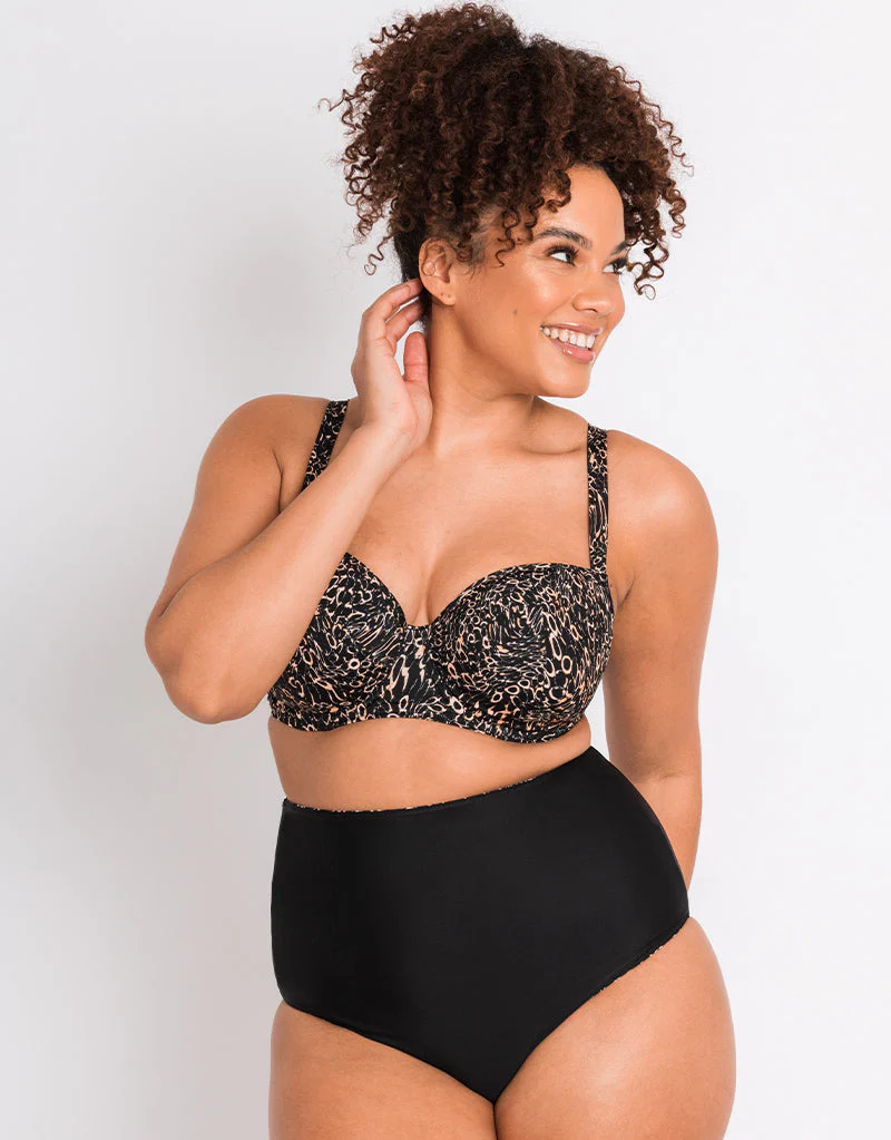 Curvy Kate Eclipso Padded Balcony Bikini Multiway Top Print Mix - Image 7