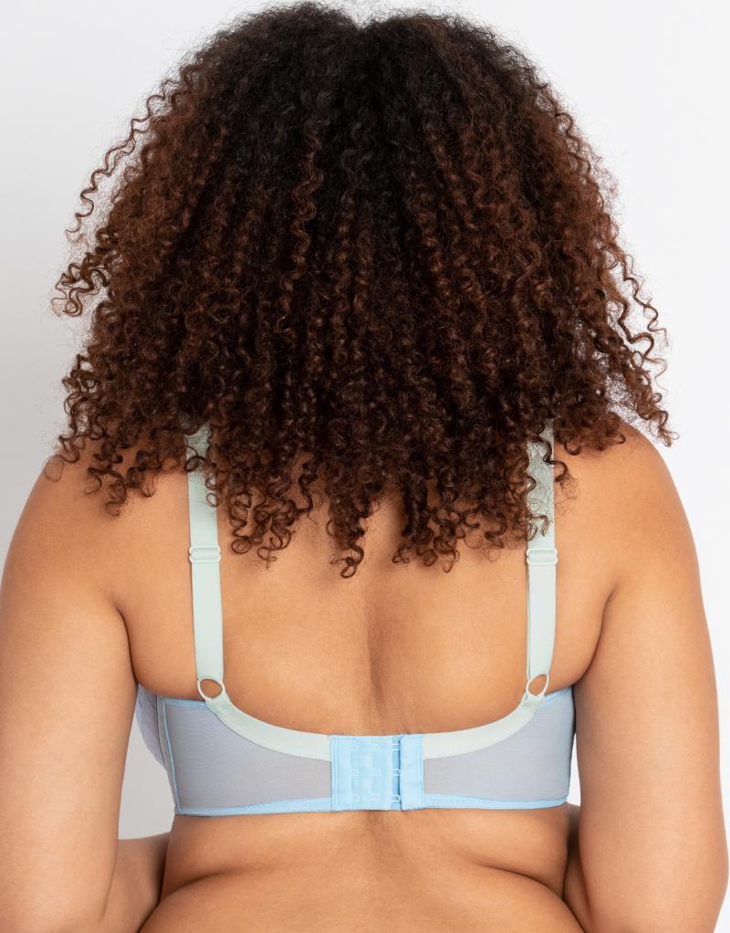 Curvy Kate Emboost Padded Balcony Bra Blue/Lilac - Image 6