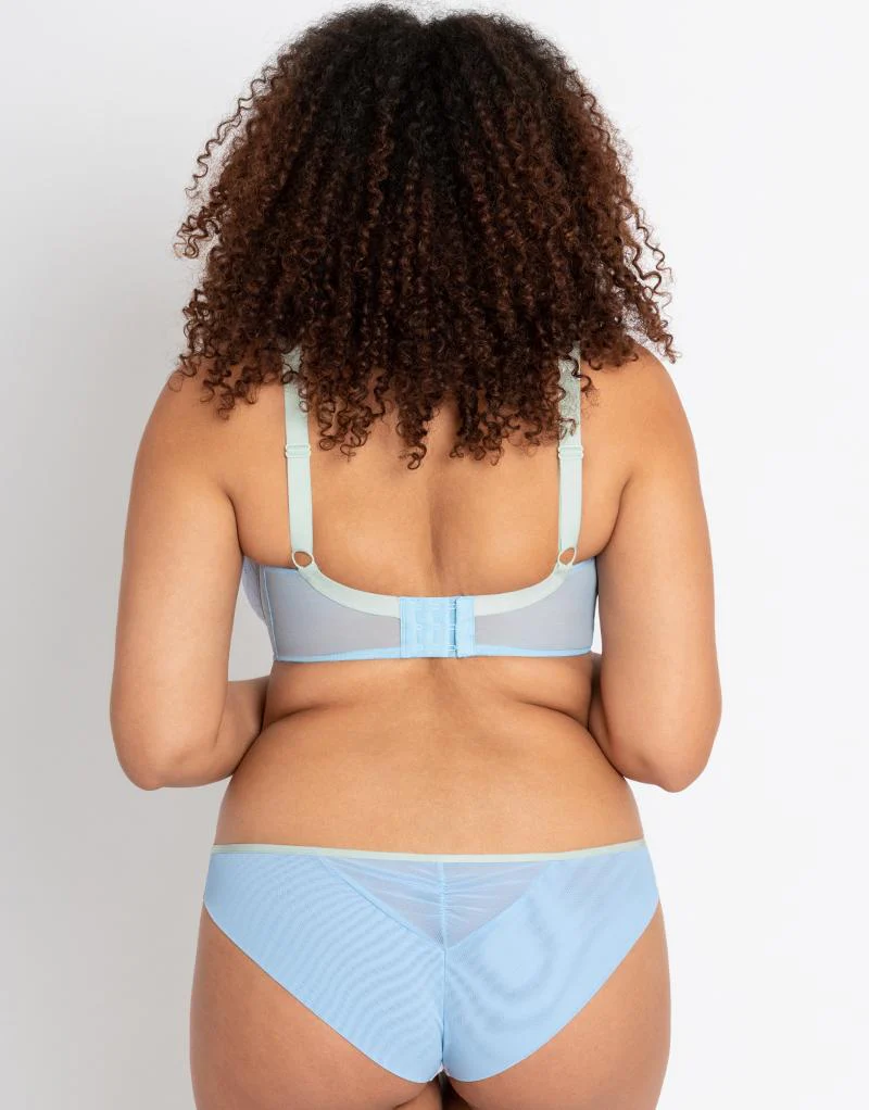 Curvy Kate Emboost Padded Balcony Bra Blue/Lilac - Image 7