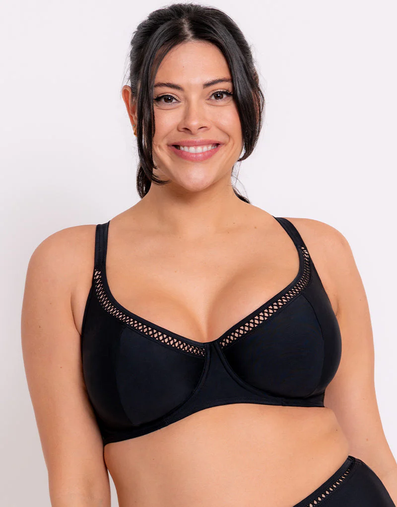 Curvy Kate First Class Multiway Balcony Bikini Top Black - Image 3