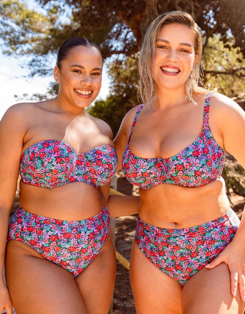 Curvy Kate Kitsch Kate Multiway Balcony Bikini Top Floral Print - Image 8