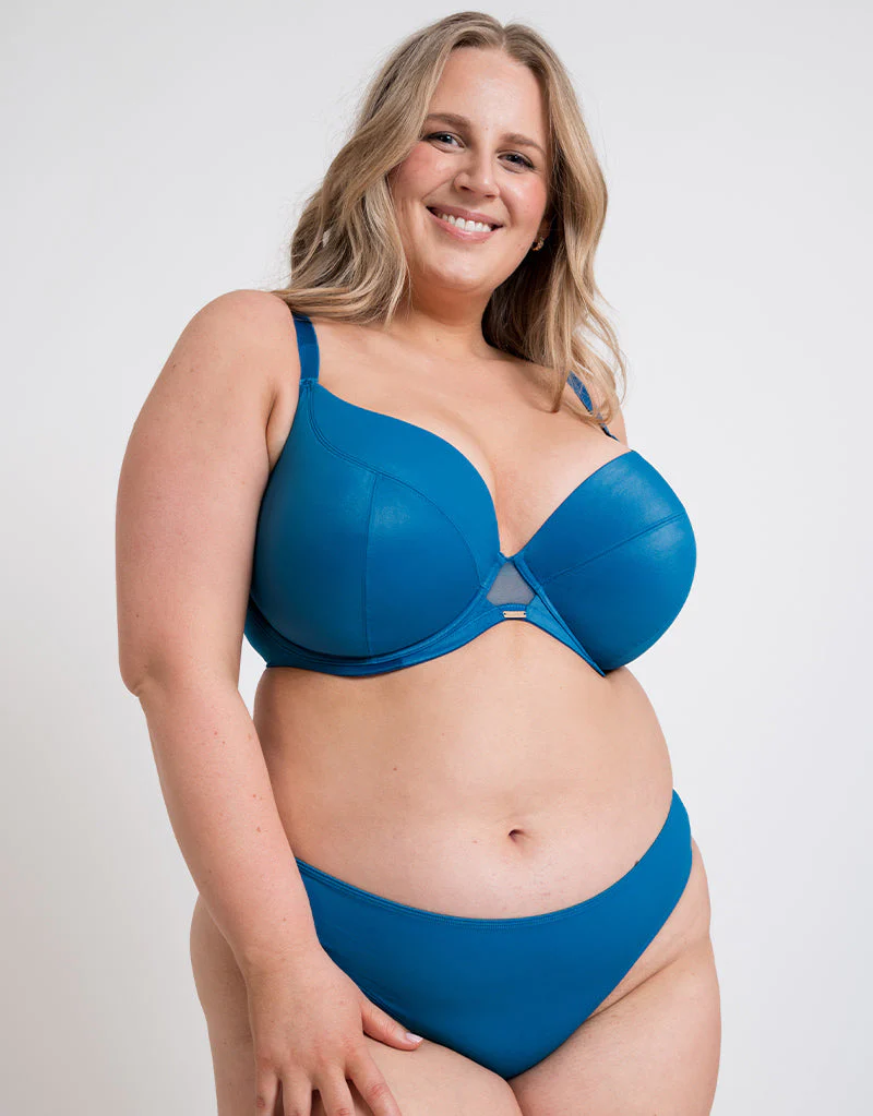 Curvy Kate Lush Full Plunge Bra Peacock Blue - Image 7