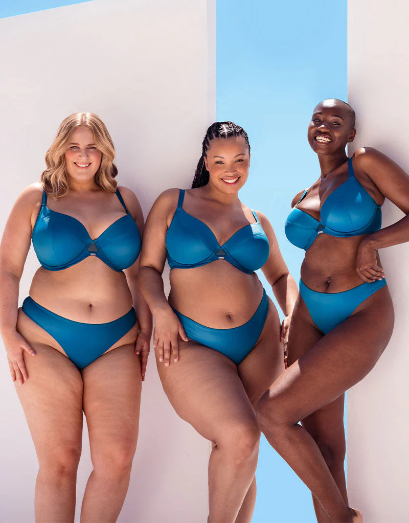 Curvy Kate Lush Full Plunge Bra Peacock Blue - Image 9