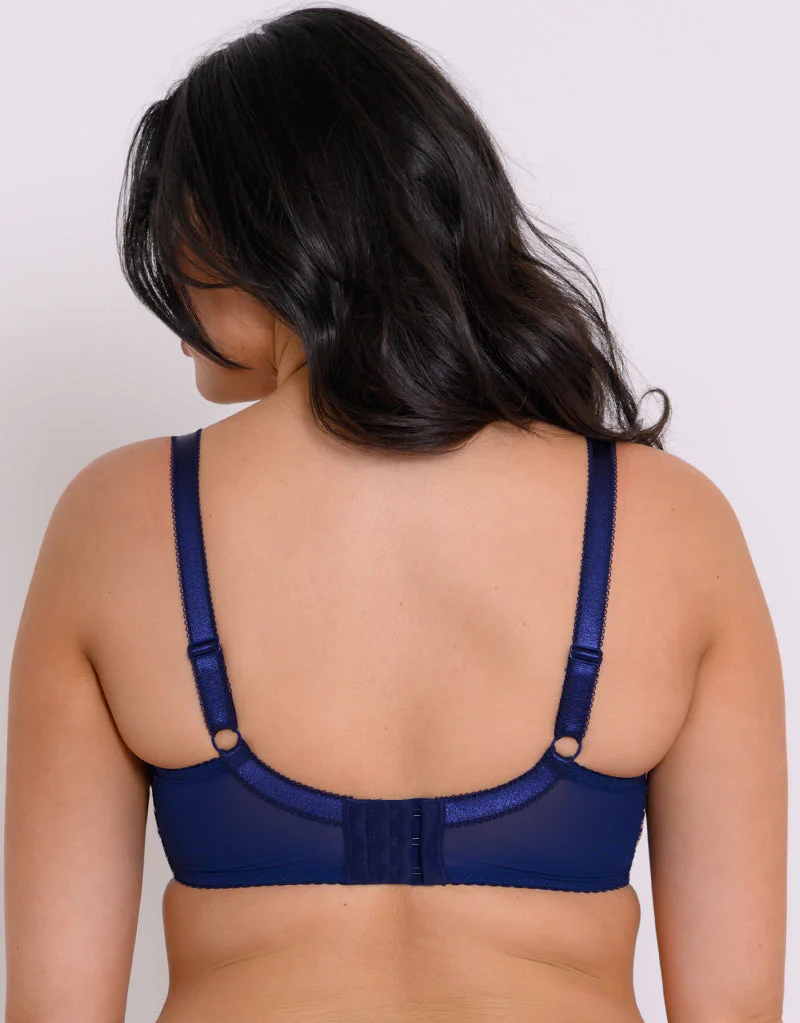 Curvy Kate Moody Bloom Balcony Bra Navy Print - Image 5