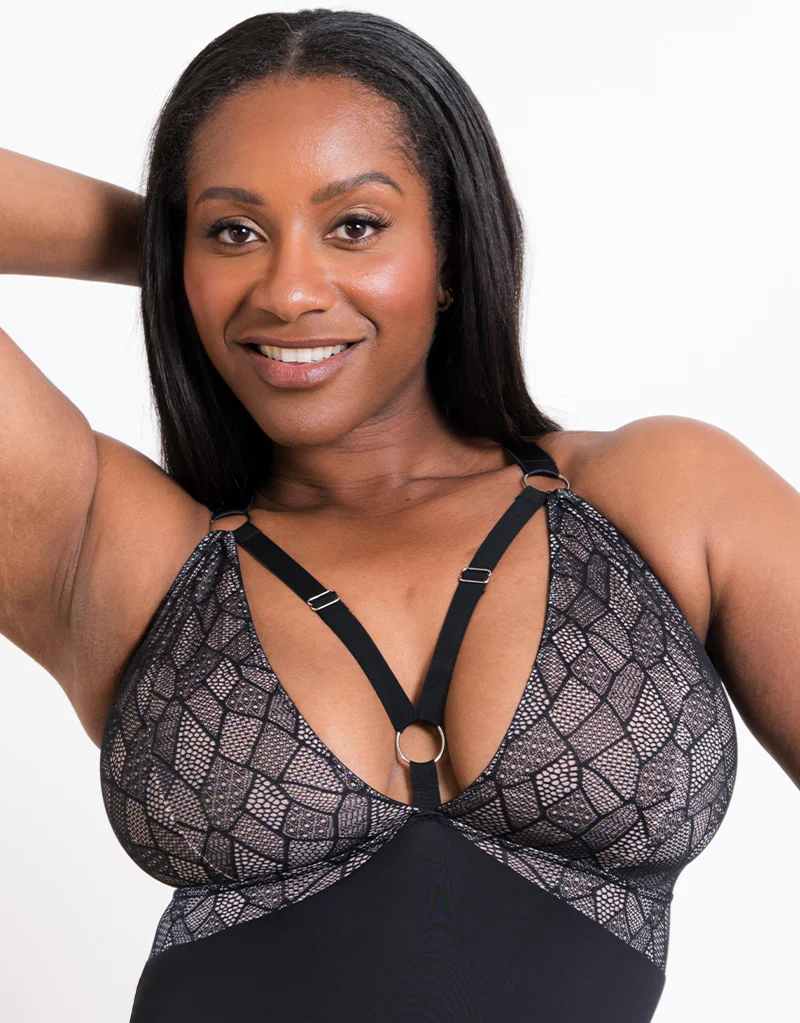 Curvy Kate Non-Stop Stretch Body Black/Pink - Image 4