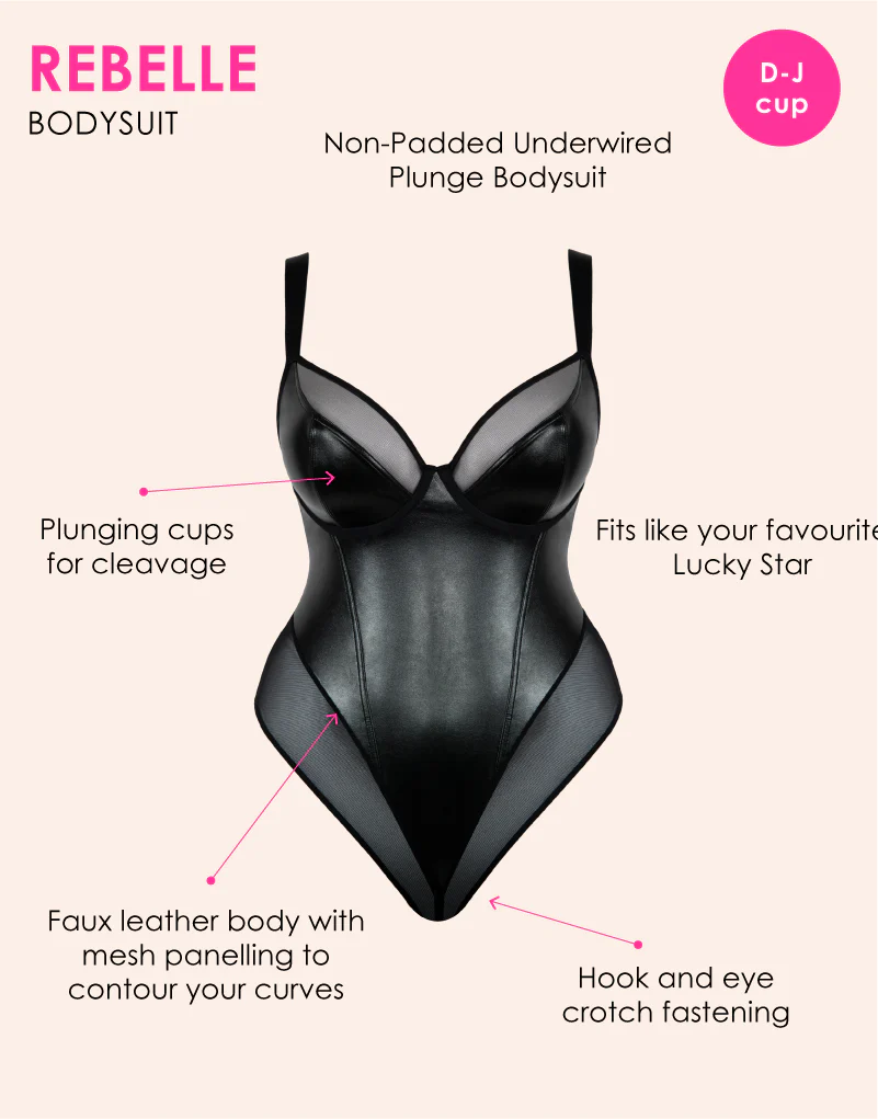 Curvy Kate Rebelle Plunge Body Black - Image 3