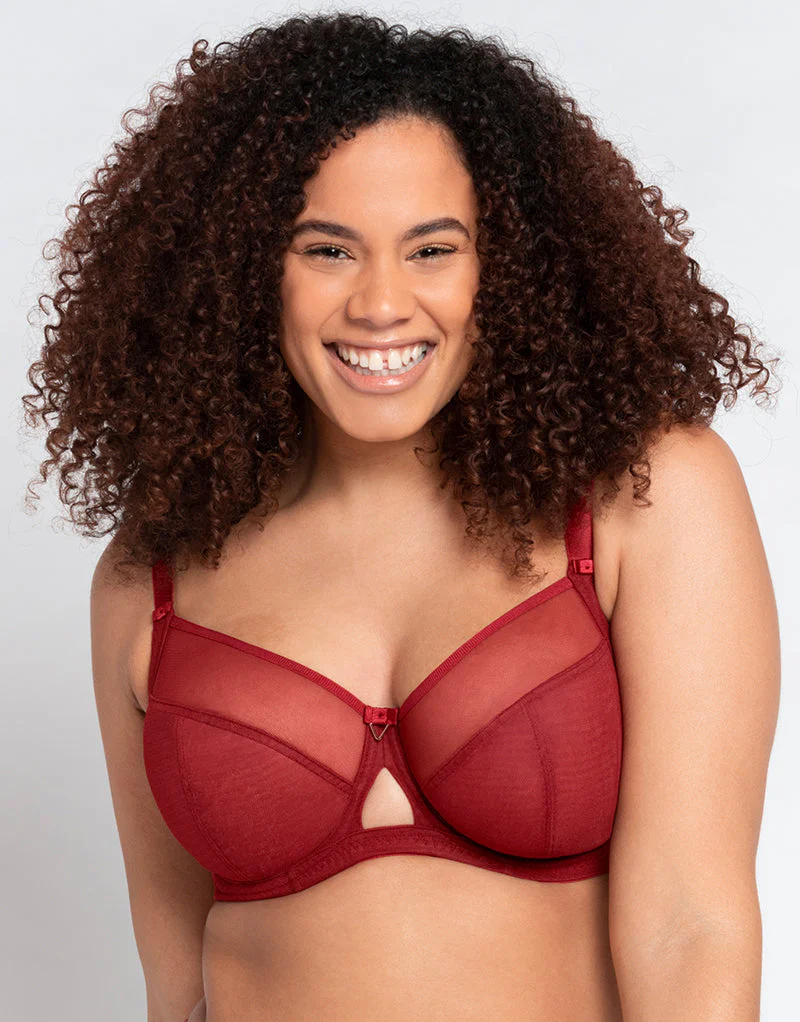 Curvy Kate Victory Side Support Balcony Bra Claret - Image 3