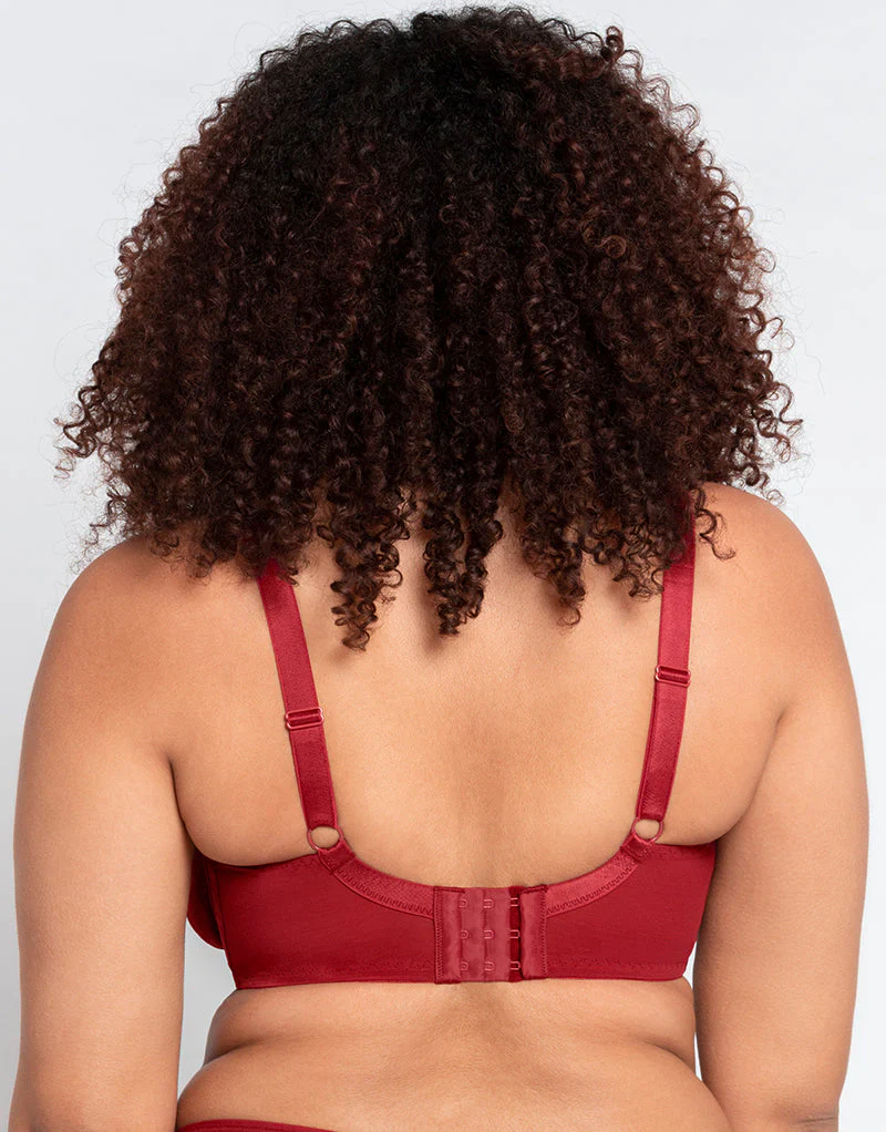 Curvy Kate Victory Side Support Balcony Bra Claret - Image 5