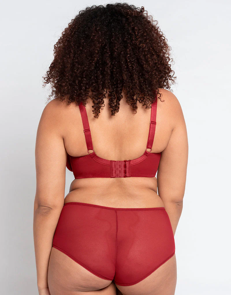 Curvy Kate Victory Side Support Balcony Bra Claret - Image 6