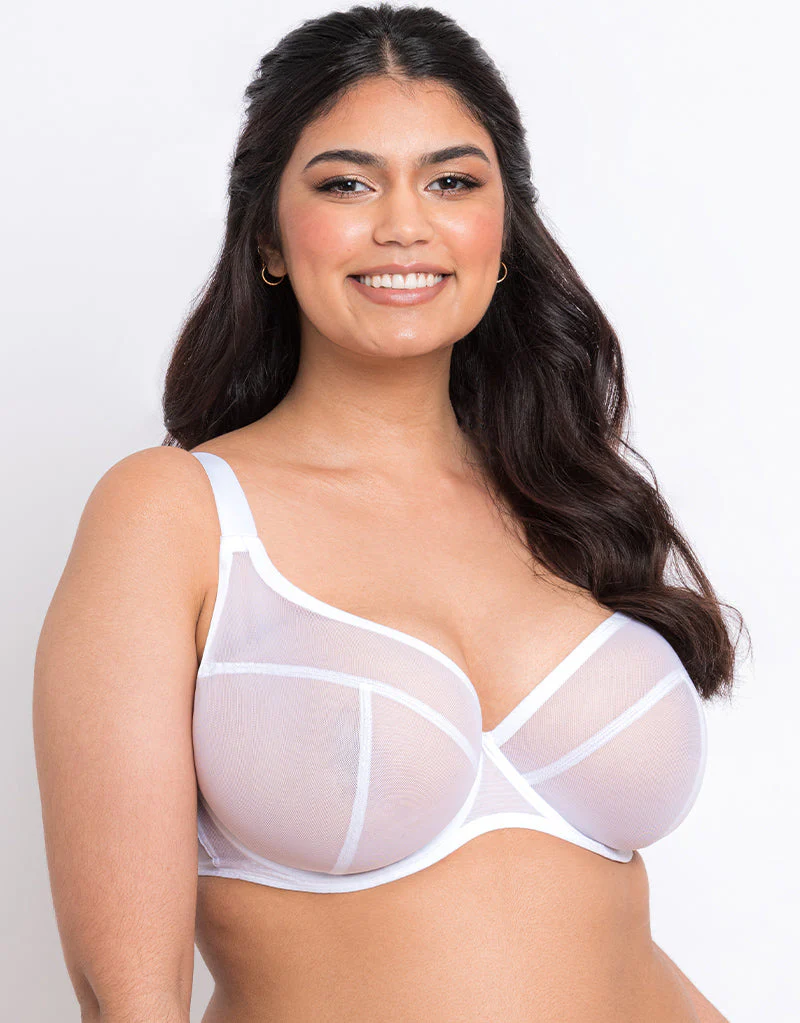 Flirtelle Hayley Plunge Bra White - Image 3
