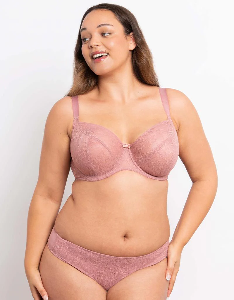 Flirtelle Thalia Brazilian Brief Dusky Pink - Image 3