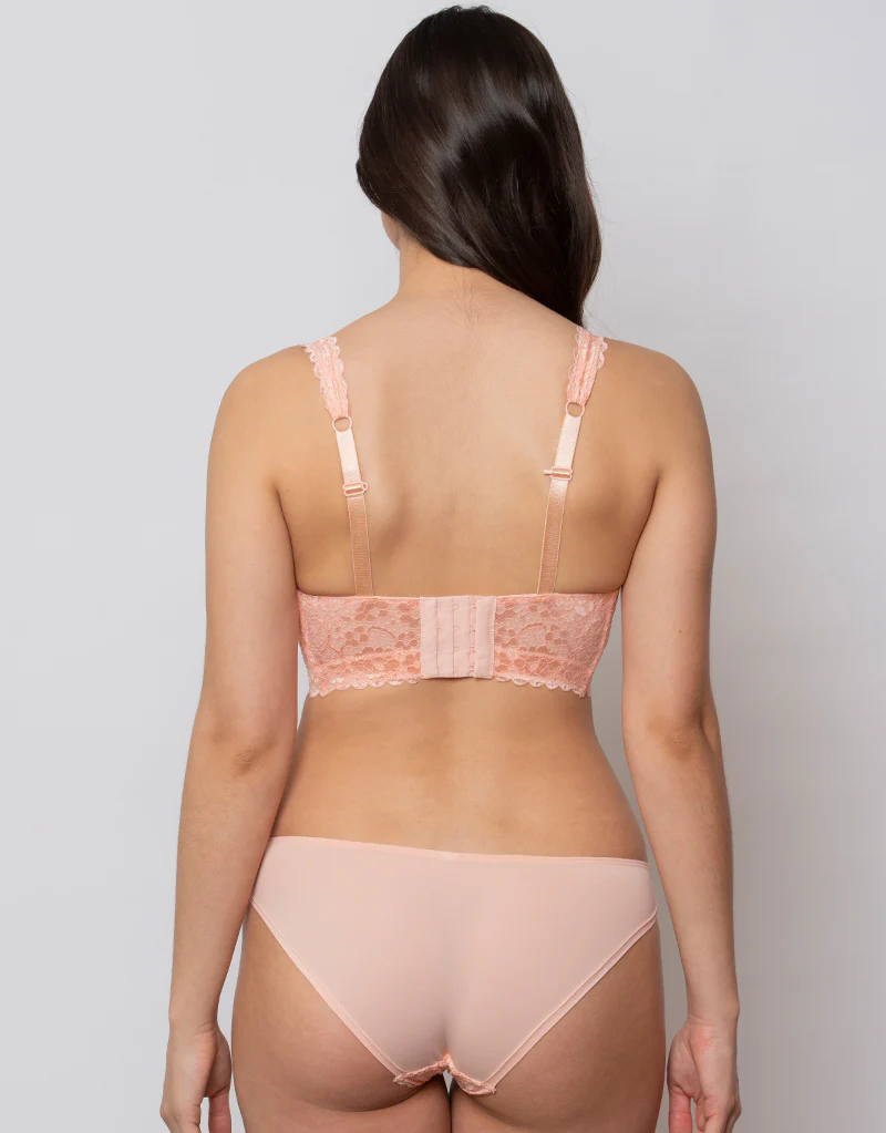 Parfait Adriana Lace Bralette Peach Bud - Image 6