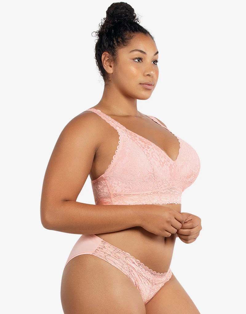 Parfait Adriana Lace Bralette Peach Bud - Image 7