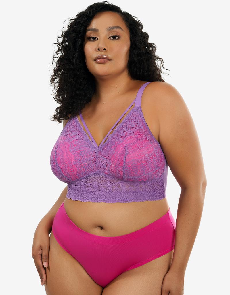 Parfait Mia Lace Bralette Light Orchid - Image 8