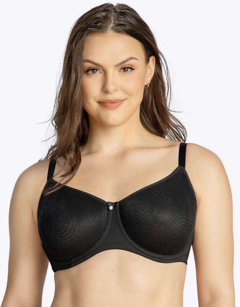 Parfait Pearl Unlined Seamless Minimizer Bra Black - Image 3