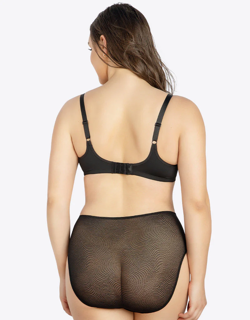 Parfait Pearl Unlined Seamless Minimizer Bra Black - Image 7