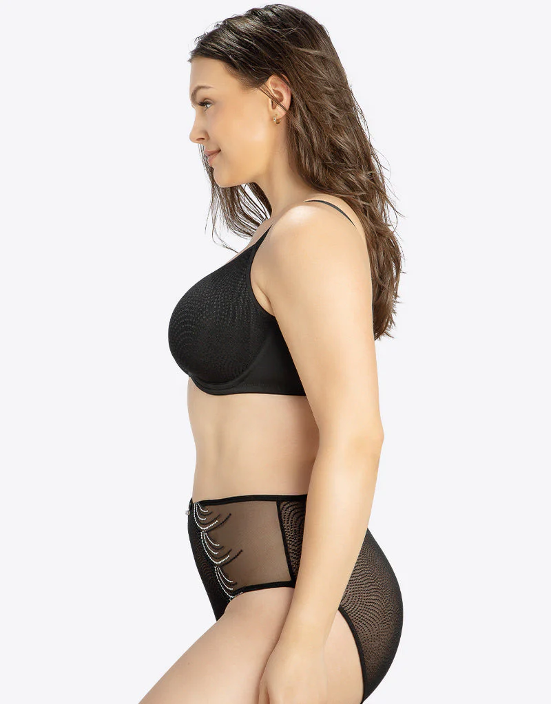 Parfait Pearl Unlined Seamless Minimizer Bra Black - Image 8