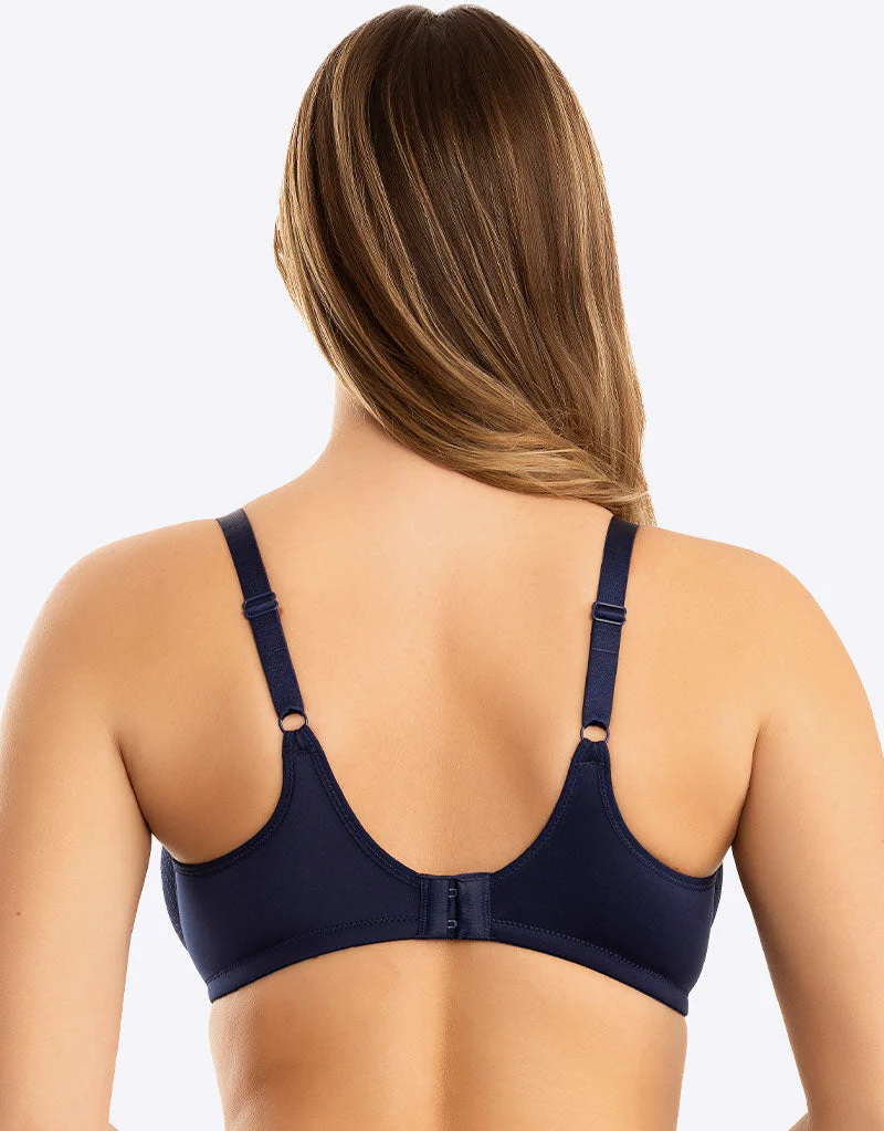 Parfait Pearl Unlined Seamless Minimizer Bra Navy Blue - Image 6