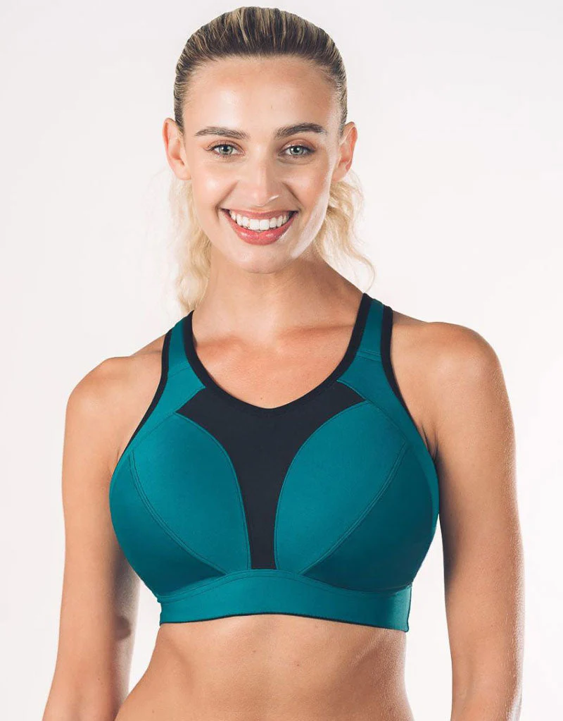 Royce Aerocool High Impact Sports Bra Teal Green - Image 3
