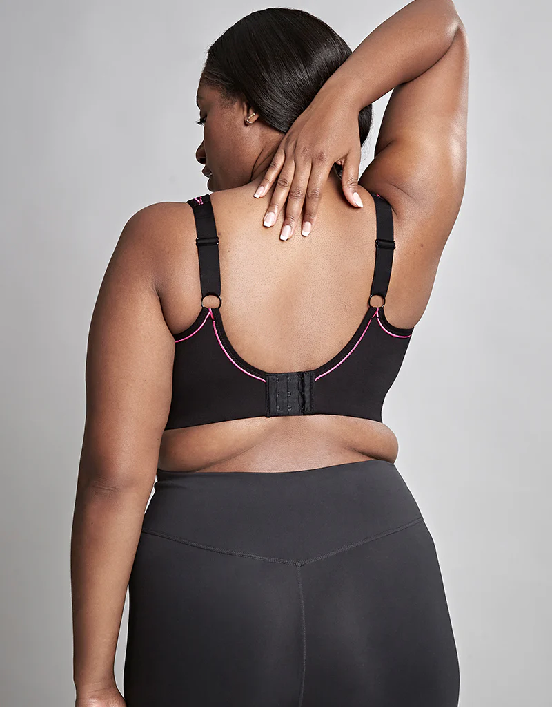 Royce Impact Free Sports Bra Black/Pink - Image 6