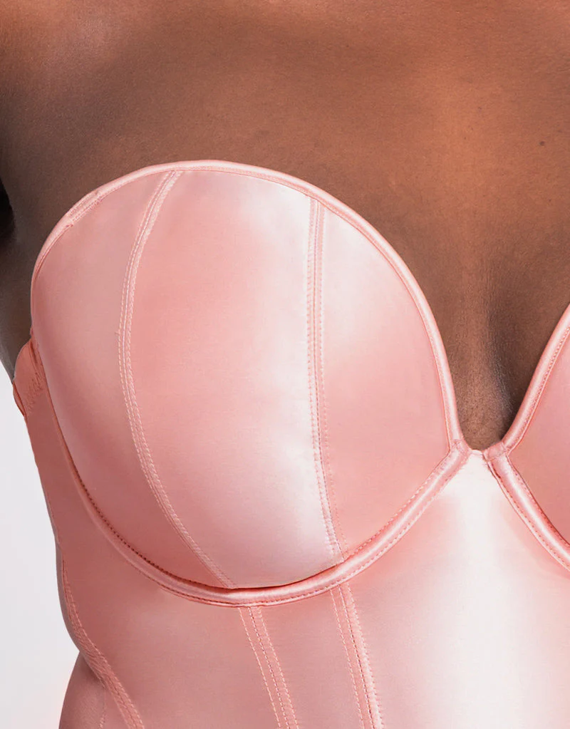 Scantilly Classique Plunge Strapless Padded Body Powdery Pink - Image 4