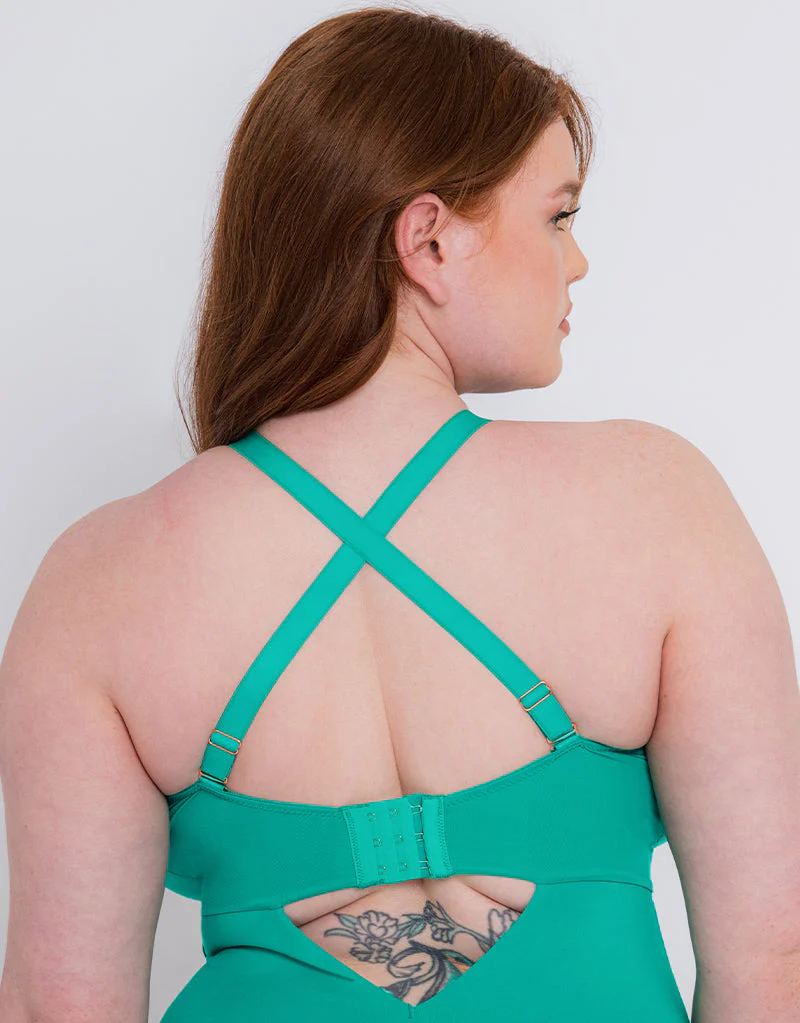 Scantilly Indulgence Multiway Stretch Lace Body Jade - Image 5